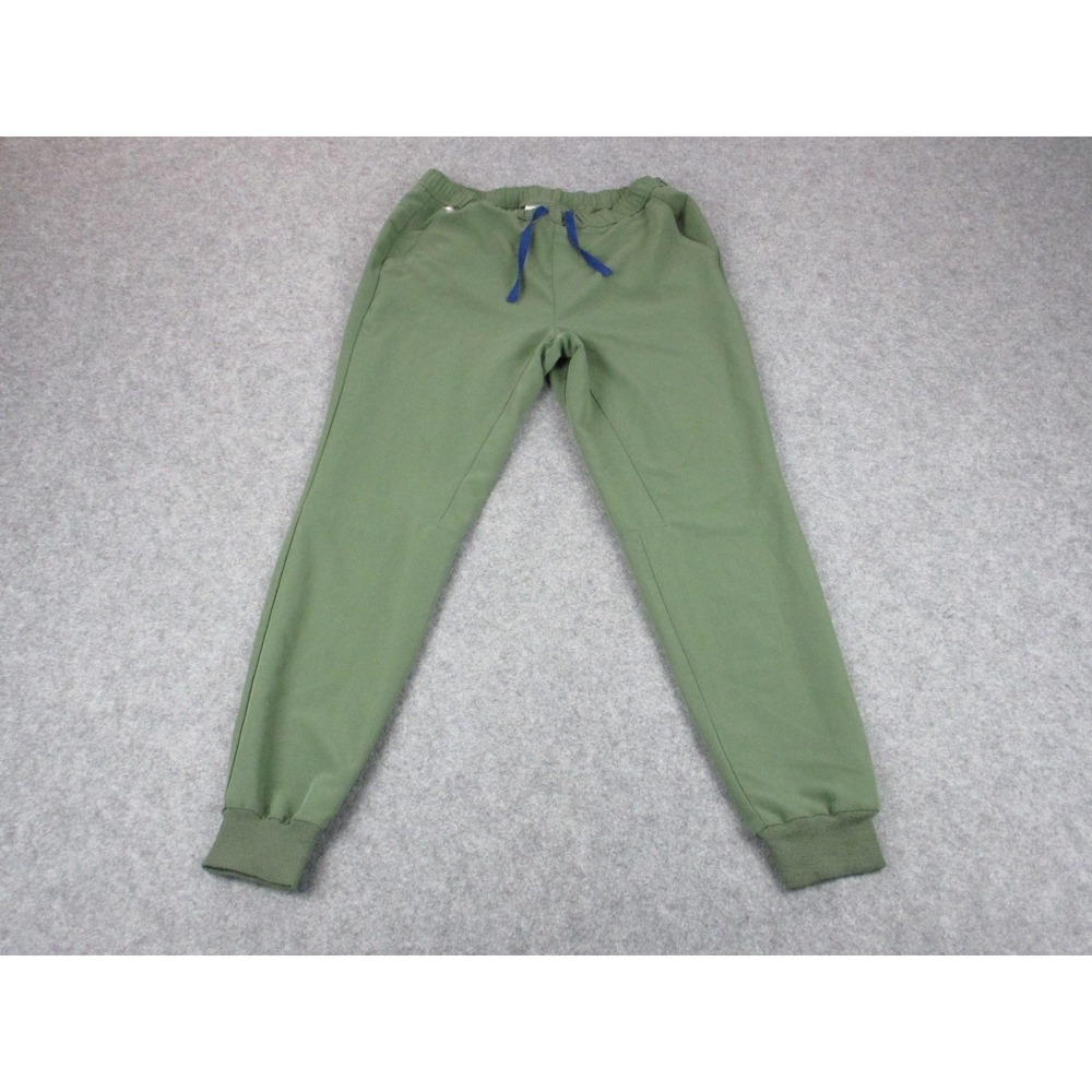 FIGS Scrub Bottoms Womens Medium Green Technical Medical Joggers Pants 32x30